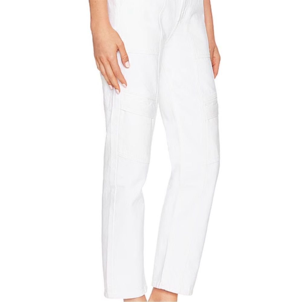 NEW AGOLDE cooper cargo pant in milkshake - Picture 3 of 9